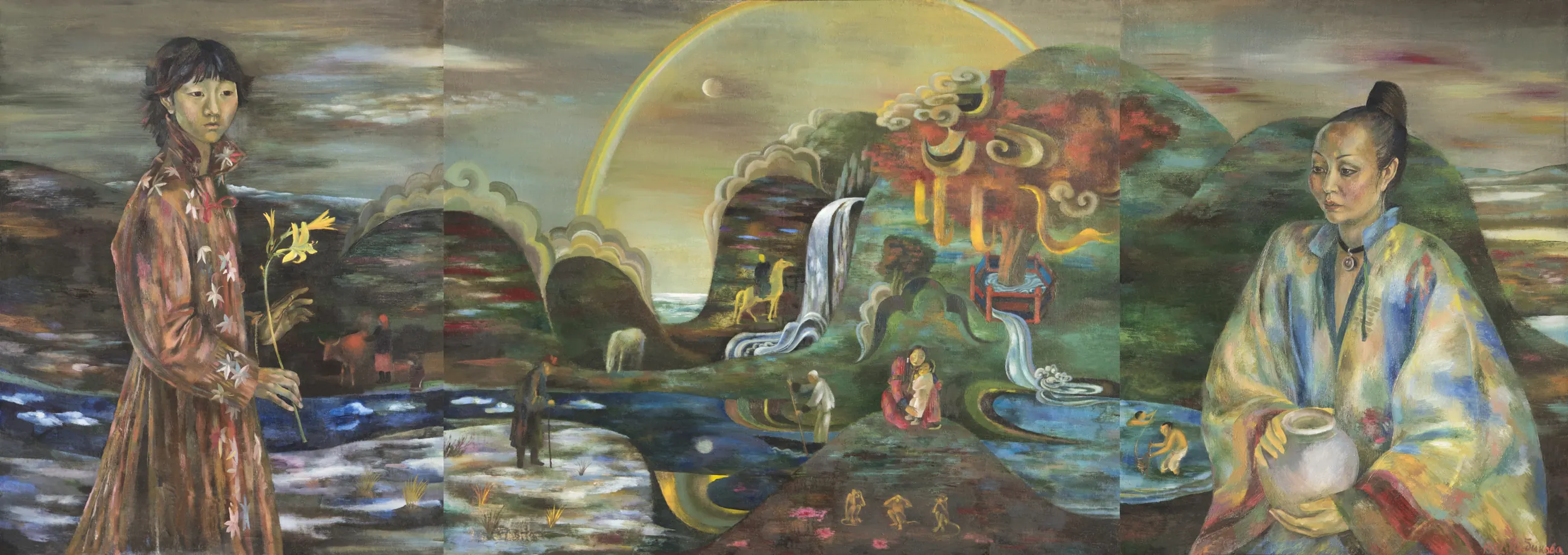 «У истока», триптих, 1982